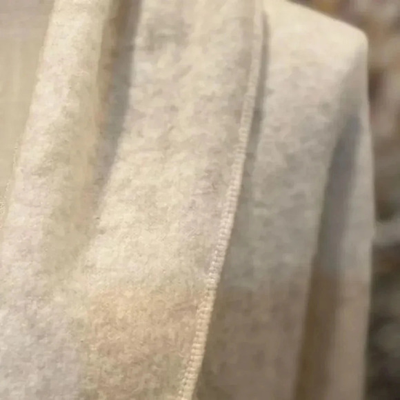 LOFT FLEECE OATMEAL BEIGE CARDIGAN WITH POCKETS SIZE S NEUTRAL EARTH TONES  - Picture 10 of 11